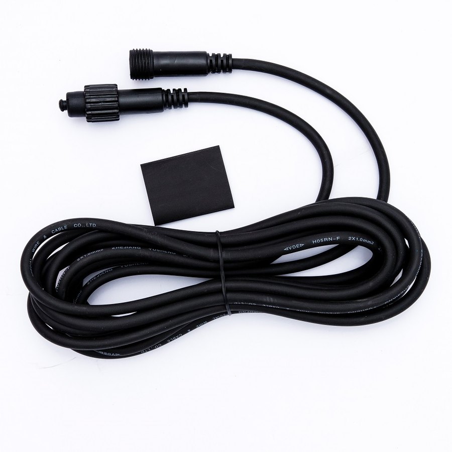 Easy Fix Verlängerungskabel, 5 m, schwarz, IP67